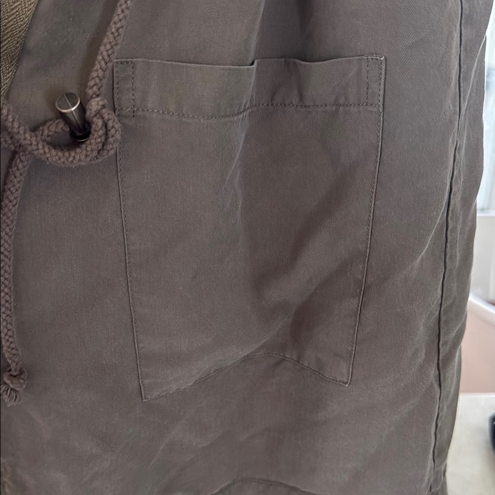DREW Green Utility Jacket with Belted Waist - Picture 4 of 5